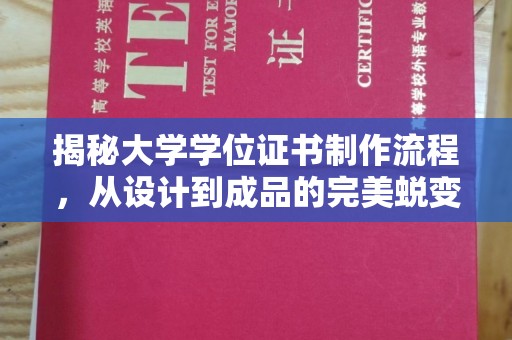 电白揭秘大学学位证书制作流程，从设计到成品的完美蜕变